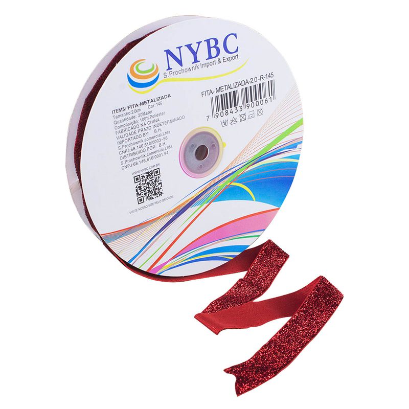 [2549] FITA METALIZADA NYBC 2 CM 20M