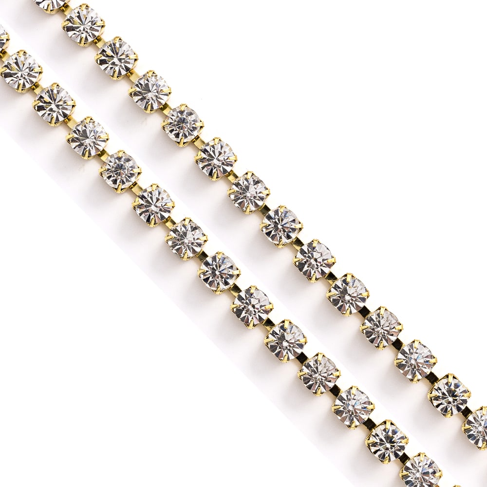 [256] MEIA CANA DE STRASS 6MM A 8MM METRO