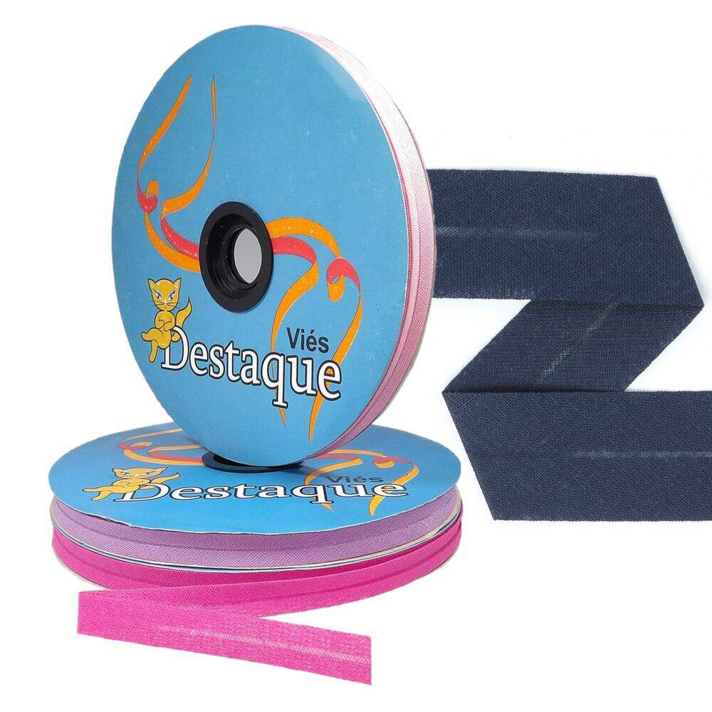 [582] VIES 24MM 20M DESTAQUE LISO E XADREZ